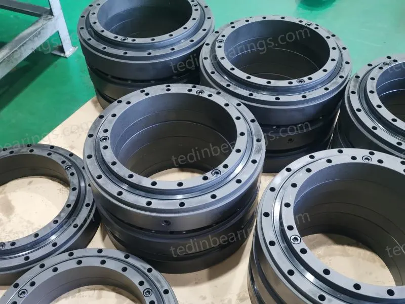 Custom surface treatment on double row angular contact bearings